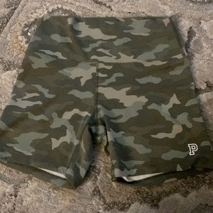 Pink camo bike shorts